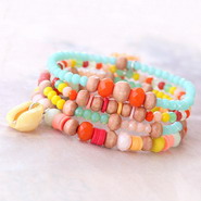 New 8 July - Faceted glass beads in cheerful colors!